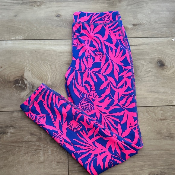 Lilly Pulitzer Other - Lilly Pulitzer Vibrant Pink and Blue Leggings
